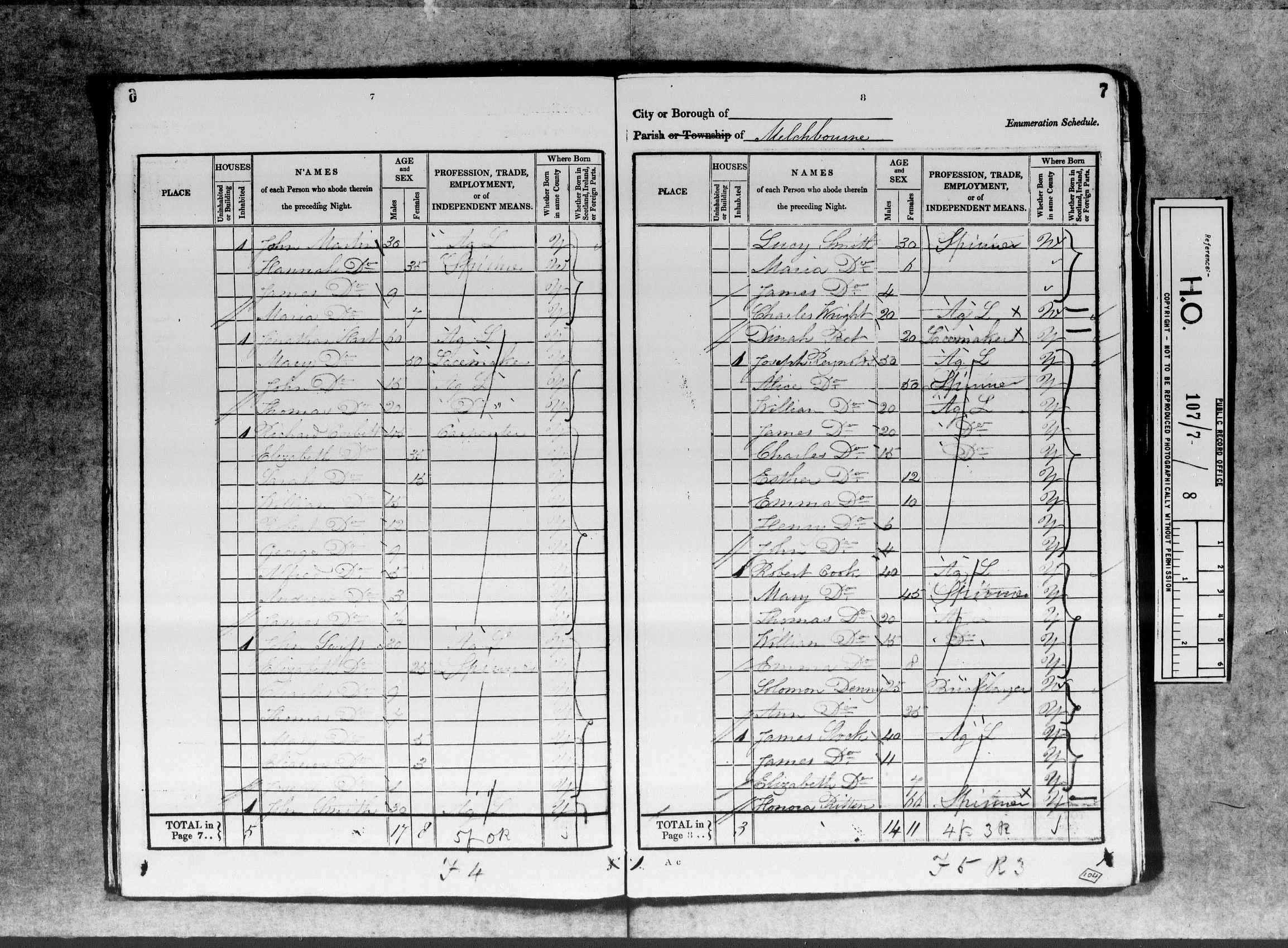 1841: Melchbourne [2], Bedfordshire, Bedfordshire